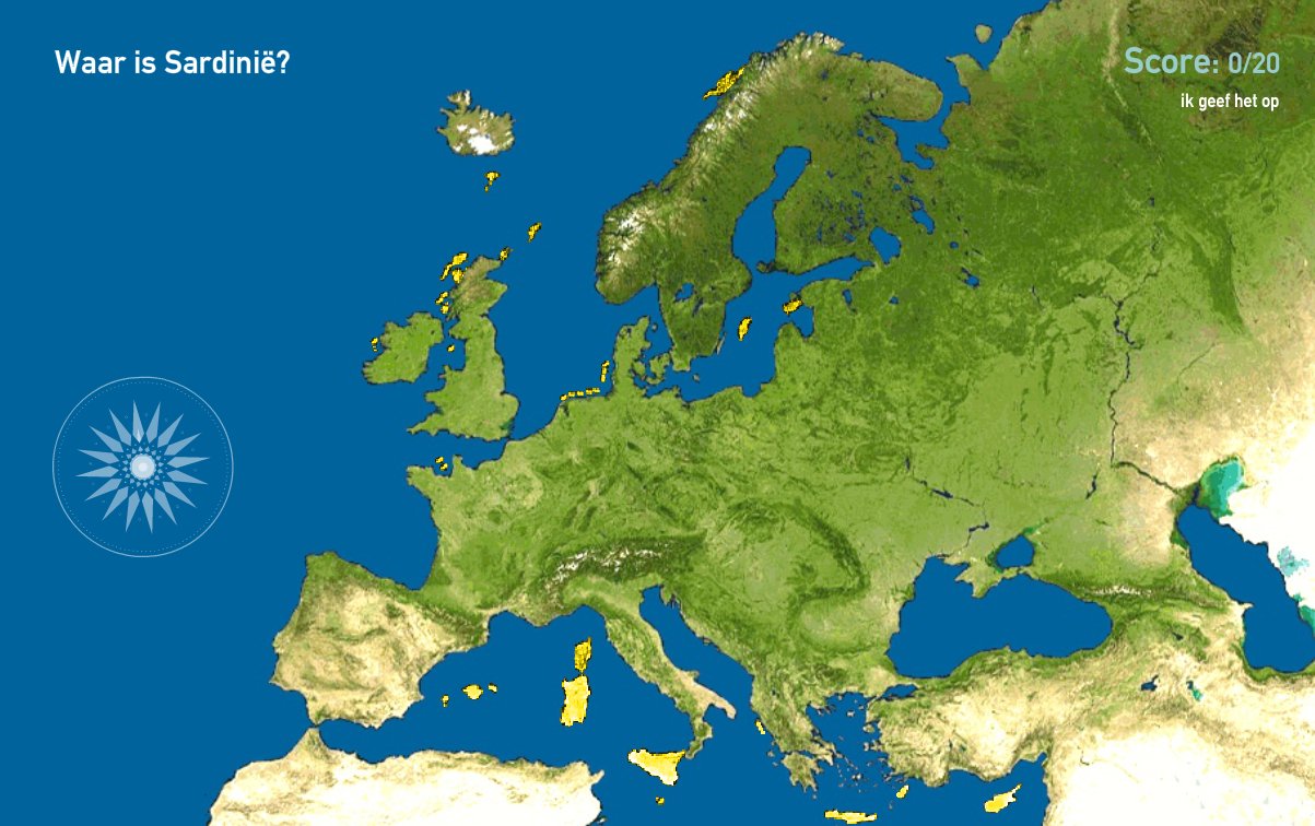 Eilanden van Europa. Toporopa