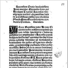 Oratio Luccensium Alexandro VI.pro oboedientia praestanda