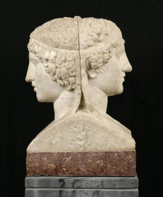 Herma doble de Afrodita y Eros