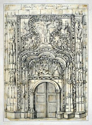 Portada de la Iglesia del convento de Santa Cruz, Segovia