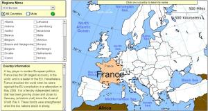 Countries of Europe. Tutorial. Sheppard Software