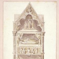 Sepulcro de Doña Agnese de Francia en Santa Chiara de Nápoles