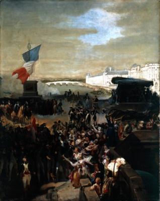 Boceto para La Guardia Nacional de París parte para el Ejército en 1792