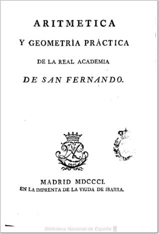 Aritmética y geometría práctica de la Real Academia de San Fernando