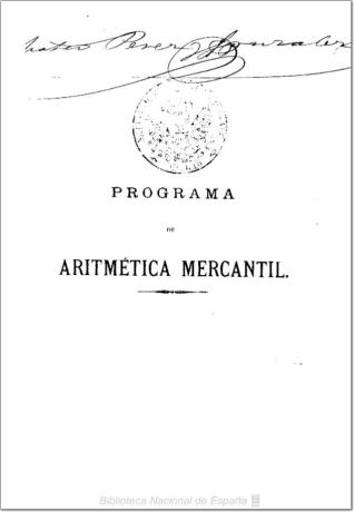 Programa de aritmética mercantil