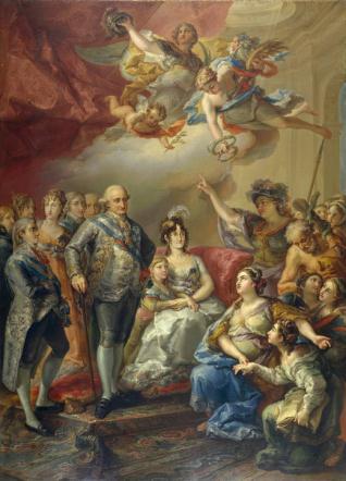 Carlos IV y su familia homenajeados por la Universidad de Valencia