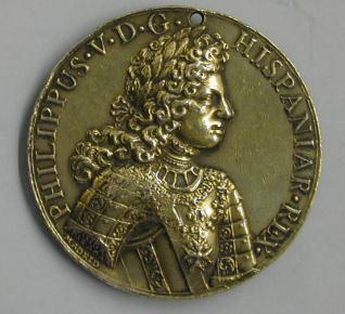 Medalla conmemorativa del matrimonio de Felipe V con María Luisa Gabriela de Saboya
