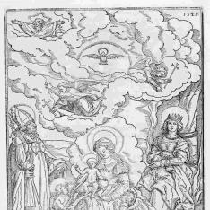 La Virgen y el Niño con los santos Ulrich y Afra y las armas del obispo
