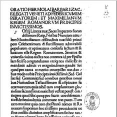 Oratio ad Fridericum III. imperatorem et Maximilianum, regem Romanorum
