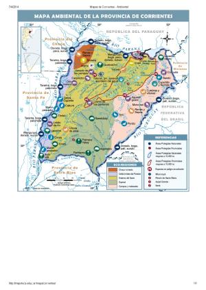 Mapa ambiental de Corrientes. Mapoteca de Educ.ar