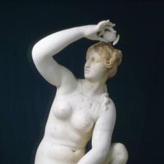 Venus del baño, o Afrodita Anadiómene en cuclillas