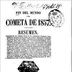 Fin del Mundo ó El cometa de 1857