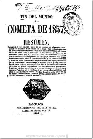 Fin del Mundo ó El cometa de 1857