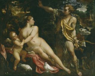 Venus, Adonis y Cupido