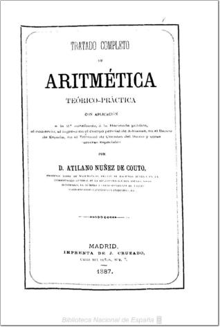 Tratado de aritmética teórico-práctica