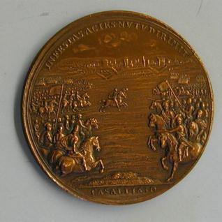 Medalla del cardenal Mazarino conmemorativa de la batalla de Casale
