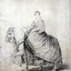 Retrato ecuestre de Doña Isabel de Borbón