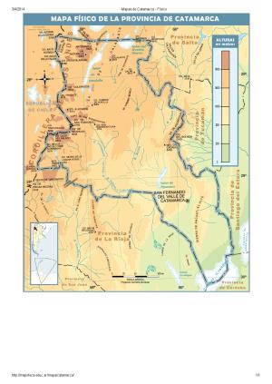 Mapa de ríos de Catamarca. Mapoteca de Educ.ar