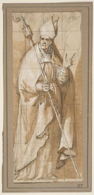 Santo obispo (¿San Agustín?)