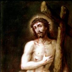 San Pedro arrepentido ante el Cristo de los dolores