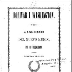 Bolívar i [sic] Washington