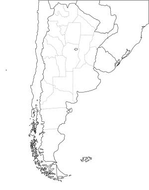 Mapa de provincias de Argentina. Freemap
