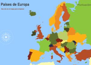 Países de Europa. Toporopa