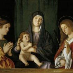 La Virgen con el Niño entre dos santas