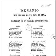 Desafío del castillo de San Juan de Ulúa y respuesta de la América Septentrional