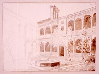 Patio de convento, Escalona, Toledo