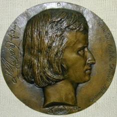 Medallón con el retrato del fundidor Louis Marie Richard