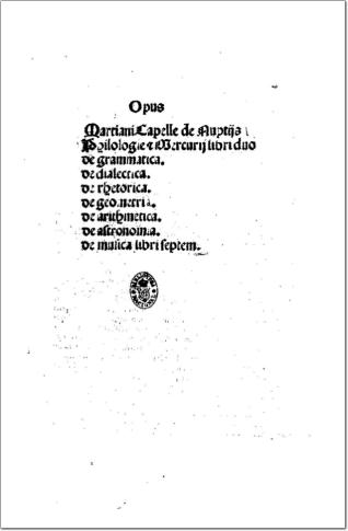 De nuptiis Philologiae et Mercurii