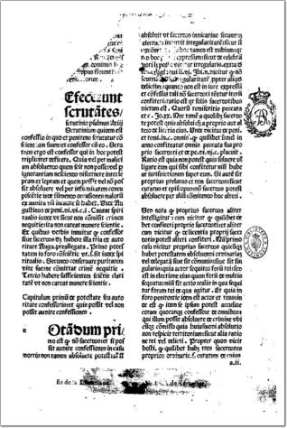 Confessionale «Defecerunt» Titulus de restitutionibus (=S. theol. II, 2)