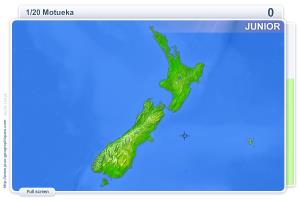 Cities of New Zealand Junior . Geography map games