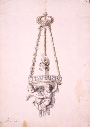 Diseño para la lámpara de San Antonio de la Florida de Madrid
