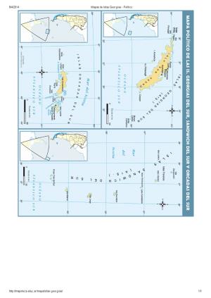 Mapa político de las Islas Georgias, Orcadas y Sandwich. Mapoteca de Educ.ar
