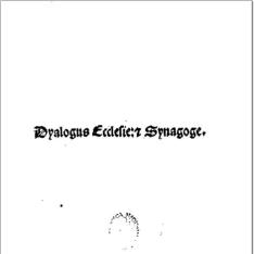 Dialogus pro Ecclesia contra Synagogam