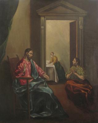 Cristo en casa de Marta y María
