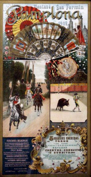 Pamplona / Fiestas de San Fermín 1902 / 5 grandes corridas / de toros...