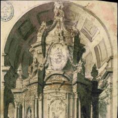 Altar con gran retablo
