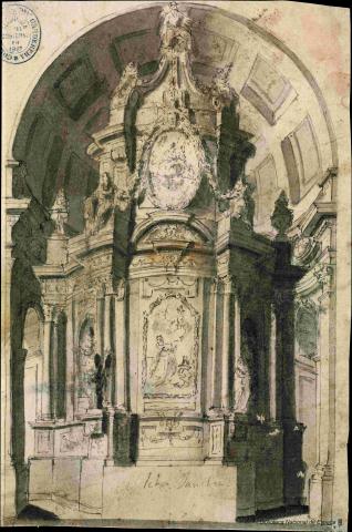 Altar con gran retablo