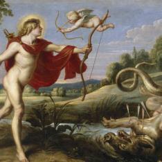 Apolo y la serpiente Pitón