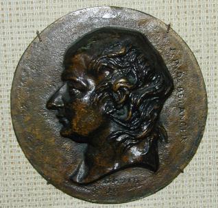 Medallón con el Retrato de J.P de Beranger