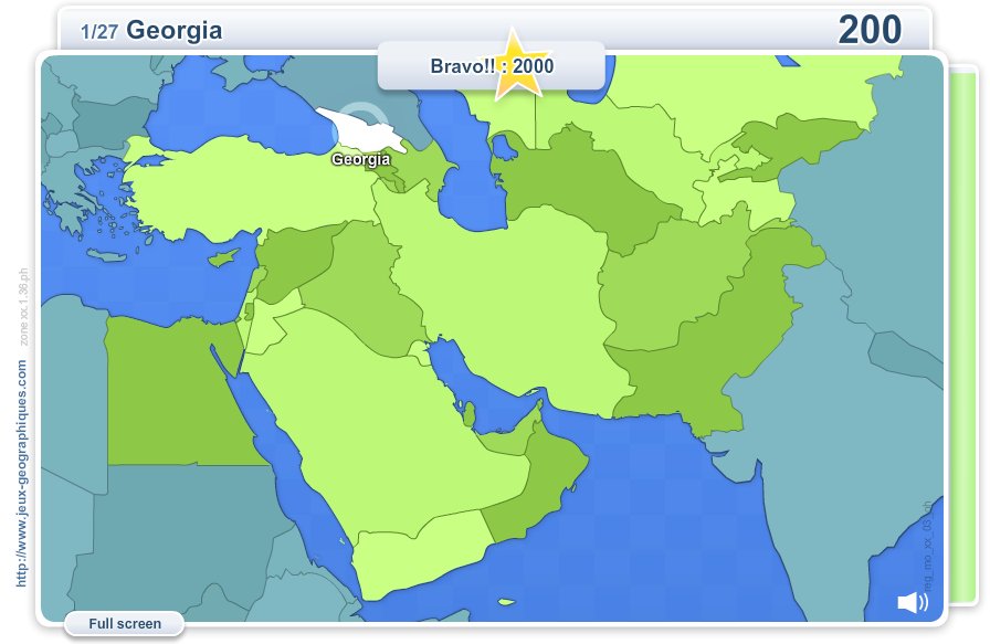 Geo Quizz Middle East . Geography map games