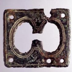 Placa de broche de cinturón celtibérico tipo La Bureba (fragmento)