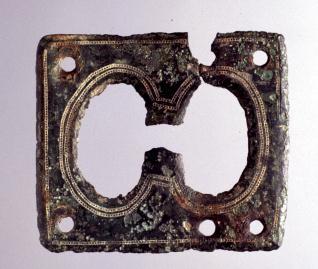 Placa de broche de cinturón celtibérico tipo La Bureba (fragmento)