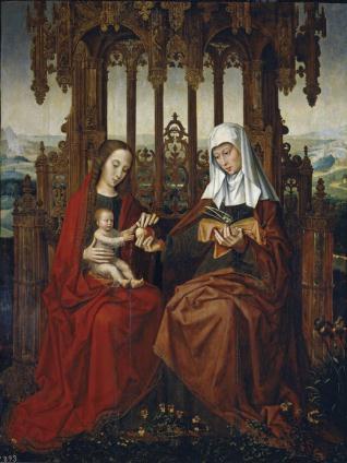 Santa Ana, el Niño Jesús y la Virgen
