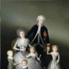 Los duques de Osuna y sus hijos