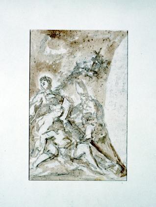 Descendimiento de la cruz. Boceto para techo