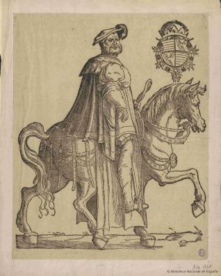 Philippe de Croy, Duque de Aarschot, a caballo
